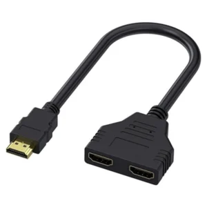 HDMI MALE TO DUAL HDMI FEMALE 1 TO 2 WAY ADAPTER