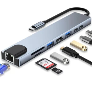 TYPE-C TO HDTV 8 IN 1