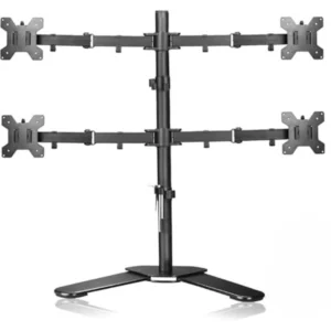 FOUR MONITOR DESK TABLE TOP ARM STAND